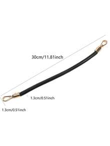 1pc Women's Faux Leather Bag Straps DIY Handbag Straps, Fashionable Shoulder Bag Replacement Strap DIY Decorative Bag Strap- 30cm Bag Shoulder Strap Replacement - Multicolor - View 2