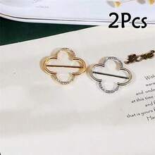Set de 2/3/4/5/6/8 piezas de anillos clip para camisetas - Accesorios de moda para camisas, bufandas y sombreros, accesorios de prenda para ceñir la cintura - Accesorios de moda multifuncionales para ropa, bufanda, vestido elegante, hebillas en las esquinas - Multicolor - Ver 14