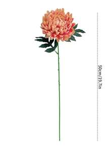 1/3/6 piezas Crisantemos artificiales, flores falsas de 50 cm, para pared, sala de estar, dormitorio, boda, decoración de fiesta, relleno de escritorio, hogar, decoración de escritorio, cocina, boda, mesa de comedor, centro de mesa, oficina, jardín, exterior, casa, decoración de patio, decoración de primavera verano otoño invierno - Champán - Ver 5
