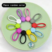 6-15 buah Pengikat Kabel Magnetik Super Kuat yang Dapat Digunakan Kembali, Digunakan untuk Mengikat dan Mengatur Kabel, Kabel Headphone, Kabel Pengisi Daya USB, Menggantung dan Memasang Gantungan Kunci, Klip Kabel Magnetik Berlapis Silikon (Warna Acak) - beraneka warna - View 10