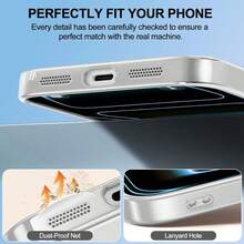 1 Stück Hadaasi Silber Magnetische Elektroplattierte Transparente Kabellose Lade Handyhülle Kompatibel Mit Apple 17e/17pro/17promax/17Air/17/16pro/16promax/16plus/16/16E/SE4/15pro/15promax/15plus/15/14pro/14promax/14plus/14/13pro/13promax/13/12pro/12promax/12/11promax/11/11pro - Silber - Übersicht 8