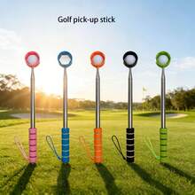Golf Ball Retriever, Portable Ball Retriever Stick, Telescopic Ball Picker, Telescopic Stainless Steel Ball Retriever, Telescopic Ball Retrieval Stick - Multicolor - View 2