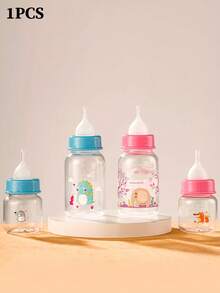 1pc Cartoon Design Baby Bottle For Newborn Kitten Puppy Pet Feeding Milk Bottle With Nipple - Multicolor - View 13