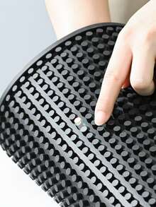 1pc Bar Drain Mat, Black Bar Mat, Coffee Bar Mat Soft Rubber Kitchen Heat-Insulating Mat, Draining Mat, Shock-Absorbing Anti-Vibration Mat, PVC Material, Coffee Machine Accessory, Kitchen Supplies, Non-Slip Cocktail Service Spill Mat For Bartending, Coffee Bar Mat Accessory For Home Kitchen, Coffee Utensil, Drying Mat - Black - View 5