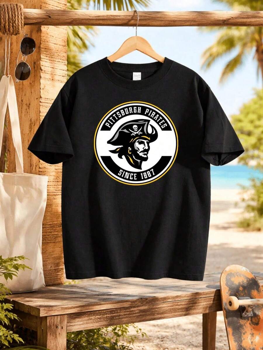 Men Cotton T Shirt Casual Sporty Style - Cincinnati Reds Baseball Logo Print Design - Perfect For Everyday Wea - 後 5 - 查看 1