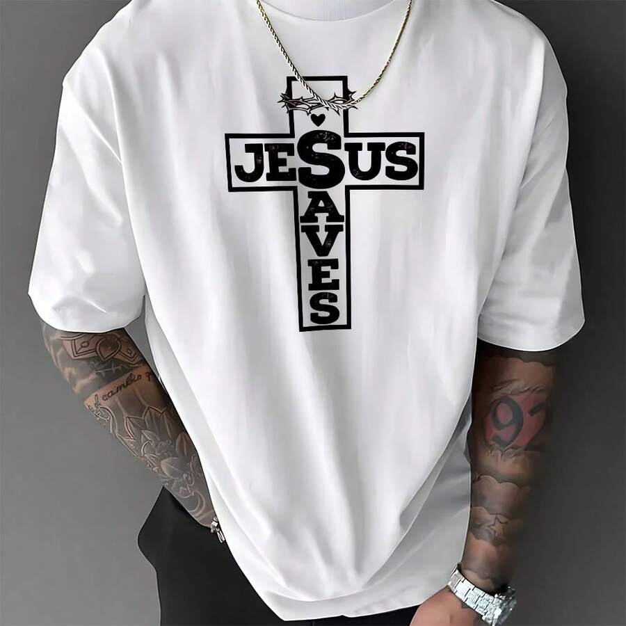 Men T-Shirts - 白色 - 查看 1