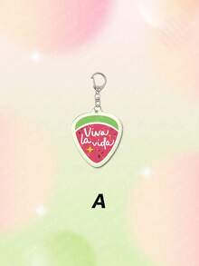 1pc Acrylic Cute Cartoon Shiny Watermelon Vivalavida Shining Watermelon Theme Series Keychain Pendant Backpack Decoration/Bag Accessory/School Bag Accessory/Wallet Pendant/Gift For Friends - Multicolor - View 17