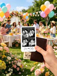 1pc Customized Wallet Card, Couple Photo Card, Personalized Wallet Insert Card, Perfect Gift For Husband, Boyfriend Or Partner, Birthday Gift, Father's Day Gift - Multicolor - View 5