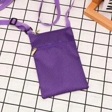 Mesh Breathable Nylon Mesh Fabric Lightweight Portable Phone Bag Phone Case Mini Ultra-Small Phone Bag Small Wallet Neck Accessory ID Bag - Multicolor - View 16