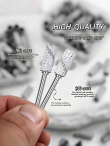 200入/盒迷你磨砂環 (80#、120#、180#、240#) + 2支軸心 (3mm) － 電動美甲鑽、美甲配件與工具、去除繭皮、美甲護理用品 - 白色 - 查看 10