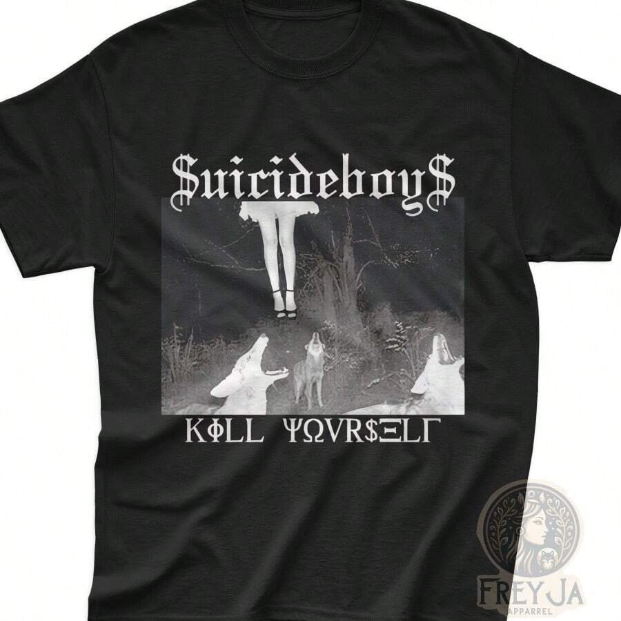 Suicide Boys Exclusive T-Shirt - Unisex Rap Music Tee - G59 Merch - Hip Hop Apparel Gift - Scrim Shirt - 黑色 - 查看 1