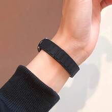 Armored Full Magnetic Silicone Watch Band, Compatible With Xiaomi Band 10/9/8, NFC Version Compatible, Quick Release Magnetic Strap, Strong Magnetic, Double-Sided Dual-Color, Fashionable Versatile Men's Women's Couple's Wristband, Smart Sports Watch Replacement Accessory - Multicolor - View 8