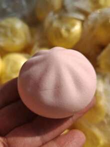 1pcs Mini Bun Slow Rebound Steamed Bun Toy, Realistic Food Shaped Fidget For Anxiety Relief, Soft Squishable Dumpling Squeeze Toy, Creative Gag Gift For Parties, Slow Rebound Feature, Ideal Holiday Birthday Valentine's Day Gift - Multicolor - View 5