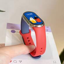 سوار سيليكون بألوان الدوبامين، متوافق مع Xiaomi Band 10/9/8، متوافق مع إصدار NFC، سوار معصم ناعم وقابل للتنفس ومريح ومتين، إكسسوار استبدال لساعة رياضية ذكية للرجال والنساء والأزواج، سوار سيليكون عصري ومتعدد الاستخدامات وفريد - متعدد الألوان - مشاهدة 10