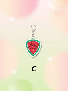 1pc Acrylic Cute Cartoon Shiny Watermelon Vivalavida Shining Watermelon Theme Series Keychain Pendant Backpack Decoration/Bag Accessory/School Bag Accessory/Wallet Pendant/Gift For Friends - Multicolor - View 15