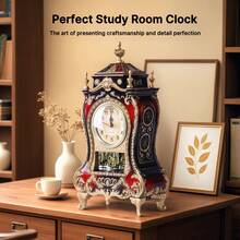 Senmeo Reloj de mesa vintage - Rojo - Ver 6