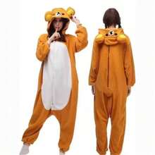 Rilakkuma Kigurumi Bear Sister Adult Cartoon One-Piece Pajamas Relaxed Bear - View 1