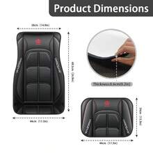 2D Flat 4 Y-Shaped Design Car Floor Mat Set-Universal Fit, Washable Polyester Fiber-Suitable For Sedans And Suvs-Universal Fit For Basic Models, All-Season Protection And Comfort - Floor Mats - View 5