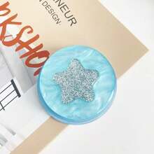 1PC Simple Shell Pattern Glitter Star Magsafe Magnetic Phone Stand Strong Adsorption Telescopic Phone Holder - Multicolor - View 13