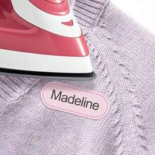 Labels for Ironing-for Cotton-Personalized for School, Sport, Club, Retirement Home, for Clothes, DIY Accessories, Machine Washable - A-40 piezas - Ver 4