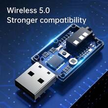 KZ 4-In-1 Bluetooth 5.0 Transmitter Receiver, USB Wireless Adapter With 3.5mm AUX Port, Compatible With TV, Computer, Headphones, Home Audio, Car Audio - Black - View 10