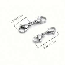 WGRXIRANYKM 6Pcs Double Lobster Clasp Necklace Bracelet Connectors Jewelry Making Supplies Large Lobster Clasp Beaded Necklace Bracelet Clasp DIY Accessories - Double-headed Lobster Clasp Short - View 11