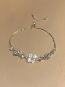 1pc New Lucky Clover Bracelet, Suitable For Teenagers, Light Luxury Niche Exquisite Birthday Gift, Perfect For Girlfriend Or Best Friend - Multicolor - View 8
