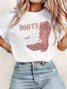 Mother's Day Set, Crop Tops, Women's Soccer Jersey, Women's Baseball Jersey, Women's Summer Tops, Korean Fashion, Women's Vintage Tops, Vintage Tops - 白色 - 查看 1