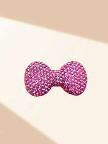 White Pink Rhinestone Phone Case Decoration Pendant, Luxury Bow Decoration, Cute Girl Handmade Hair Clip, Refrigerator Magnet Accessories, Shiny Storage Box, Makeup Mirror, DIY Crafts, Flatback Scrapbook Bow Pendant (Due To Shooting Angle And Image Magnification, There May Be Some Differences In Size Between The Actual Product And The Picture.) - Multicolor - View 19