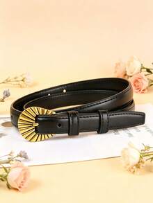 1/2pcs Ladies' Fashionable Slim Fit Decorative Belt, Innovative And Unique Design, Casual And Fashionable Style, Full Belt For Jeans And Short Skirts - Multicolor - View 3