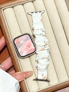 Huastonband 1pc Woven Elastic Nylon Hair Band Breathable Comfortable Sports Watch Band For Women, Compatible With Apple Watch 38/40/41mm, 42/44/45/46/49mm, Accessories Ultra 4/SE 3/Series 12/S11/S10/S9/S8/S7/S6, Suitable For Outdoor Sports, Fitness, Young Fashion Men And Women, Summer Beach Accessories, Holiday Gift - Multicolor - View 10