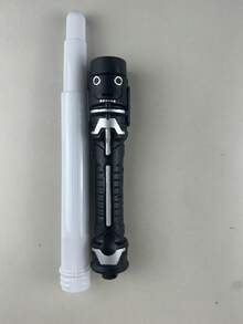 Christmas Decoration 1pc Random Color Retractable Glow Stick, 2-In-1 Glittering Light-Up Stick Stress Relief Toy (Battery Not Included), Some Parts Color Random, Game - Black and White - View 12