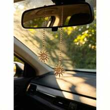 1 pièce Pendentif de voiture tournesol, décoration de rétroviseur intérieur, pendentif de voiture - A - Voir 3