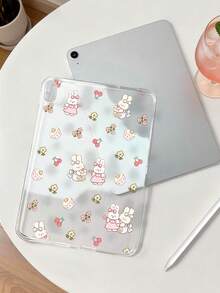 1 buah Casing Tablet TPU Lembut Motif Kelinci Ceri Bunga yang Dilukis, Kompatibel dengan iPad 10.2/10.5/Air4/Air5/10.9/Pro 11"/Generasi ke-10/Air 11-In.(M2)-2024/Pro11-In.(M4)-2024/ Air 11-Inch (M3) 2025/ (A16) 11 Inch Generasi ke-11/Galaxy Tab A7 10.4 Inch/A8, Casing Pelindung Tablet TPU Lucu/Menyenangkan/Personalisasi, Casing Transparan Tanpa Slot Pena, Pena Hanya untuk Tampilan Tidak Termasuk, Casing Lembut Ultra Tipis Ringan - MultiWarna - View 5