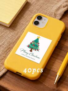 20/30/40/60pcs Personalized Christmas Stickers/Personalized Christmas Gift Labels/Santa Claus Gift Stickers/Merry Christmas Stickers/Christmas Labels/Christmas Gift Labels/Santa Claus Stickers/Envelope Seal Stickers/Personalized Christmas Stickers - Multicolor - View 19