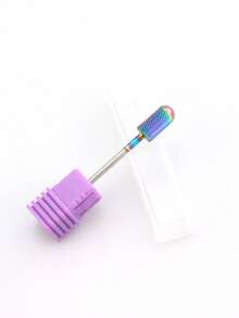 1pc Tungsten Steel Nail Drill Bit, Nail And Foot Removal Tool, Suitable For Acrylic Gel Nails, Salon And Home Nail Care Supplies, Quickly Remove Acrylic Gel Nails, Nail Art Tools, Back To School, Press-On Nail Tools - Multicolor - View 2