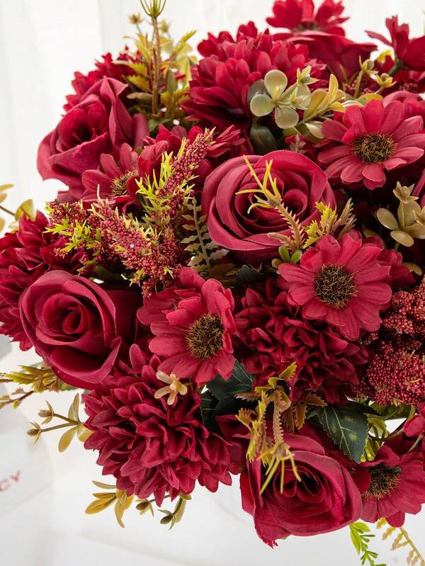1/3 Peças Flores Artificiais Buquê de Rosas Falsas Margarida de Seda Dente-de-Leão a Granel para Casamento, Decoração de Festa em Casa, Centros de Mesa, Dia dos Namorados, Presentes, Aniversário, Formatura