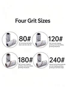 200入/盒迷你磨砂環 (80#、120#、180#、240#) + 2支軸心 (3mm) － 電動美甲鑽、美甲配件與工具、去除繭皮、美甲護理用品 - 白色 - 查看 8