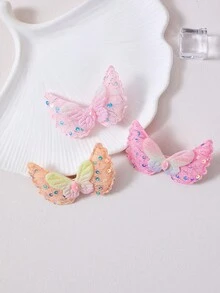 7pcs Girls Multicolor Sequin Bow Hair Clips Hair Accessories Headwear Top Clips Back Clips Side Clips Alligator Hair Clips For Daily Use - Multicolor - View 6
