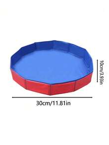 Palangana portátil y plegable para baño de pies, adecuada para la entrada de la piscina, palangana plegable para baño de pies de material compuesto de PVC, accesorio esencial de varios componentes para la limpieza de la piscina, palangana de baño para mascotas de PVC, palangana plegable, palangana para arena de gato de la piscina - Múltiples estilos - View 9