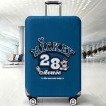 Disney Mickey Mouse Luggage Cover, With "MICKEY 28" Logo "The One And Only" Slogan, Classic Mickey Figure & Peace Sign Design Suitcase Protector Suitable For Travel Lovers - Color - View 6