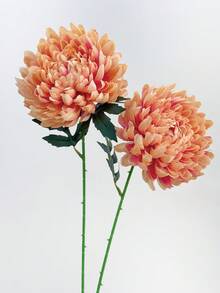 1/3/6 piezas Crisantemos artificiales, flores falsas de 50 cm, para pared, sala de estar, dormitorio, boda, decoración de fiesta, relleno de escritorio, hogar, decoración de escritorio, cocina, boda, mesa de comedor, centro de mesa, oficina, jardín, exterior, casa, decoración de patio, decoración de primavera verano otoño invierno - Champán - Ver 4