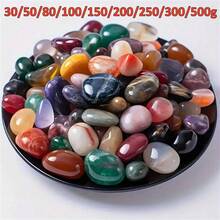 30/50/80/100/150/200/250/300/500g Gemstone And Crystal Set, 30+ Bulk Rock And Mineral Science Experiment Kit, Rock Collection, Polished Crystal Fragments, Suitable For DIY Crafts, Home Decor, Jewelry Making, Wishing Bottles, Garden Decor, Aquarium, Etc. Luxury Home Decor And Holiday Gift (Christmas/Valentine's Day), Botanical Style Family Heirloom Small Solution - Multicolor - View 2