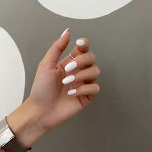 COSMI MILANO One Piece 9ml Effect Nail Polish With Moisturizing And Nourishing Treatment And Professional Salon Gloss Finish. With A Glossy Glass Effect, Natural Transparent Gel, Long-Lasting, Quick-Drying For Elegant And Professional Nail Care, Very Suitable For Use In Spring And Summer. - BIANCO GESSO - 查看 2