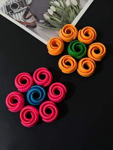 10pcs Colorful Silicone Spool Anti-Slip Thread Organizer, Anti-Tangle Thread Holder, Suitable For Sewing, Cross Stitch And Embroidery, DIY Christmas Handmade Thread Organization, For Craft Enthusiasts - Silicone Spool - View 4