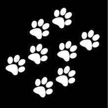 8pcs Cat Paw Print Car Stickers, Gift For Friends - A - View 4