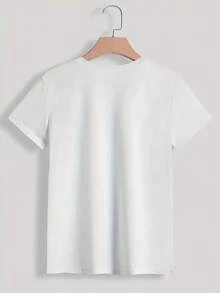 100% Pure Cotton T-Shirt, Bohemian Style, With A Design Of The Virgin Of Guadalupe, Mexican Flag, And Roses. Religious Symbol Of The Virgin Mary, Catholic, Unisex, For Men And Women. - 白色 - 查看 2