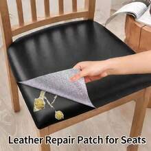 PVC Faux Leather, Self-Adhesive Synthetic Leather Fabric, Suitable For Furniture, Sofa, Car Interior, Handbags, Shoes And Interior Decoration, Large Size Repair Patch, Suitable For Crafts And DIY Projects - Black Self-adhesive Leather - View 5