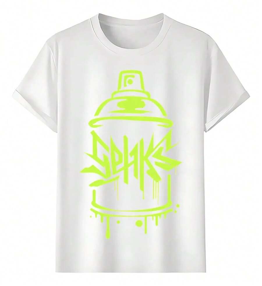 Spray Can Graffiti Art T-Shirts - 白色 - 查看 1