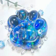 Taba Squishy Cat Paw Squeeze Toys Kawaii Sticky Squishies Fidget Toys for Birthday Party Gifts, Novelty Stuff for and Adults - Azul - Ver 8